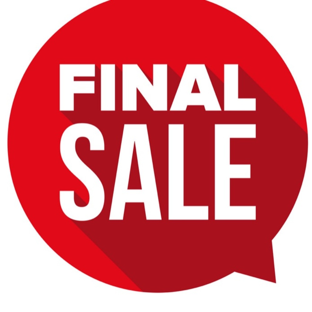 FINAL SALE EVERYTHINGS GOING